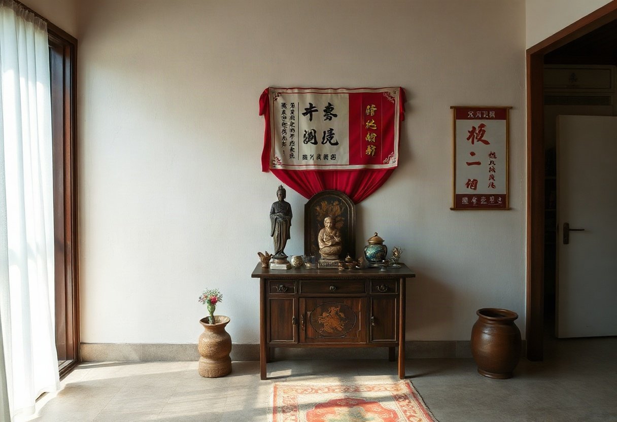 Ý nghĩa phong thủy đặt bàn thờ trong nhà